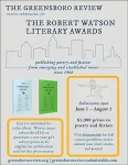 image of Greensboro Review's flyer for the 2024 Robert Watson Literary Awards