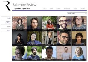Baltimore Review Spring 2024 cover image
