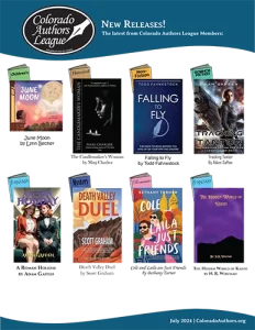 Screenshot of the Colorado Authors League flyer introducing new titles available from their members