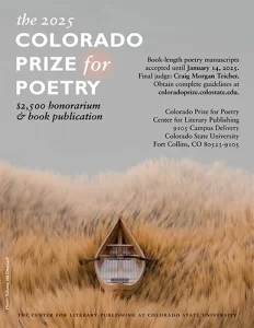 screenshot of the 2025 Colorado Prize for Poetry flyer