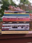 Stack of literary magazines